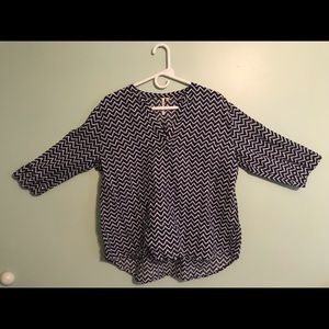 Grand & Greene Chevron Blouse